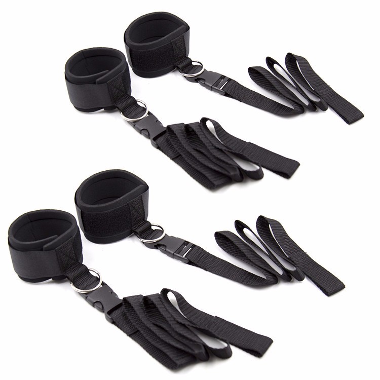 Bdsm Handcuffs Fetish Restraint Bondage Strap Sexy Leg Cuffs Spreader Erotic Role Play Cosplay Accessory For Women - 1