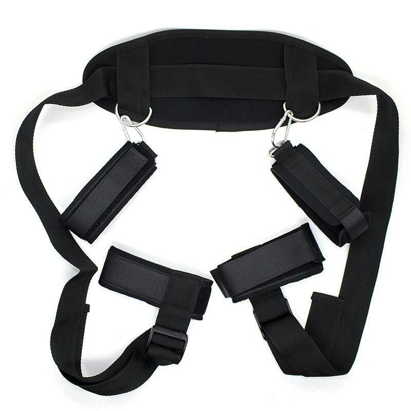 Deluxe Bdsm Bondage Kit Adjustable Hand Cuffs Neck Restraints Slave Straps For Adult Erotic Play - 19