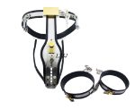 Metal Chastity Belt For Female Pants Masturbation Tool Sex Restraint Bandage - 3