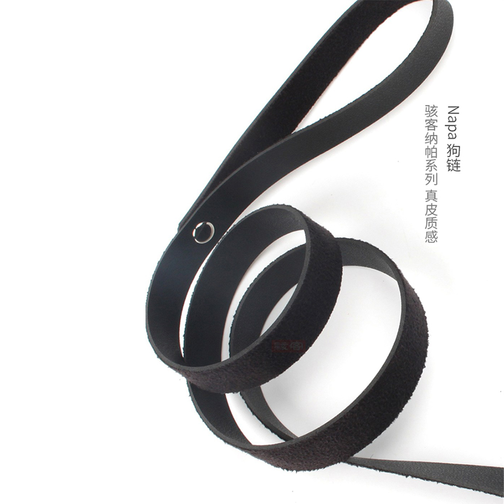 Womens Genuine Leather Erotic Choker With Fur Lining Detachable Leash Chain Adult Bdsm Slave Game Necklace - 2