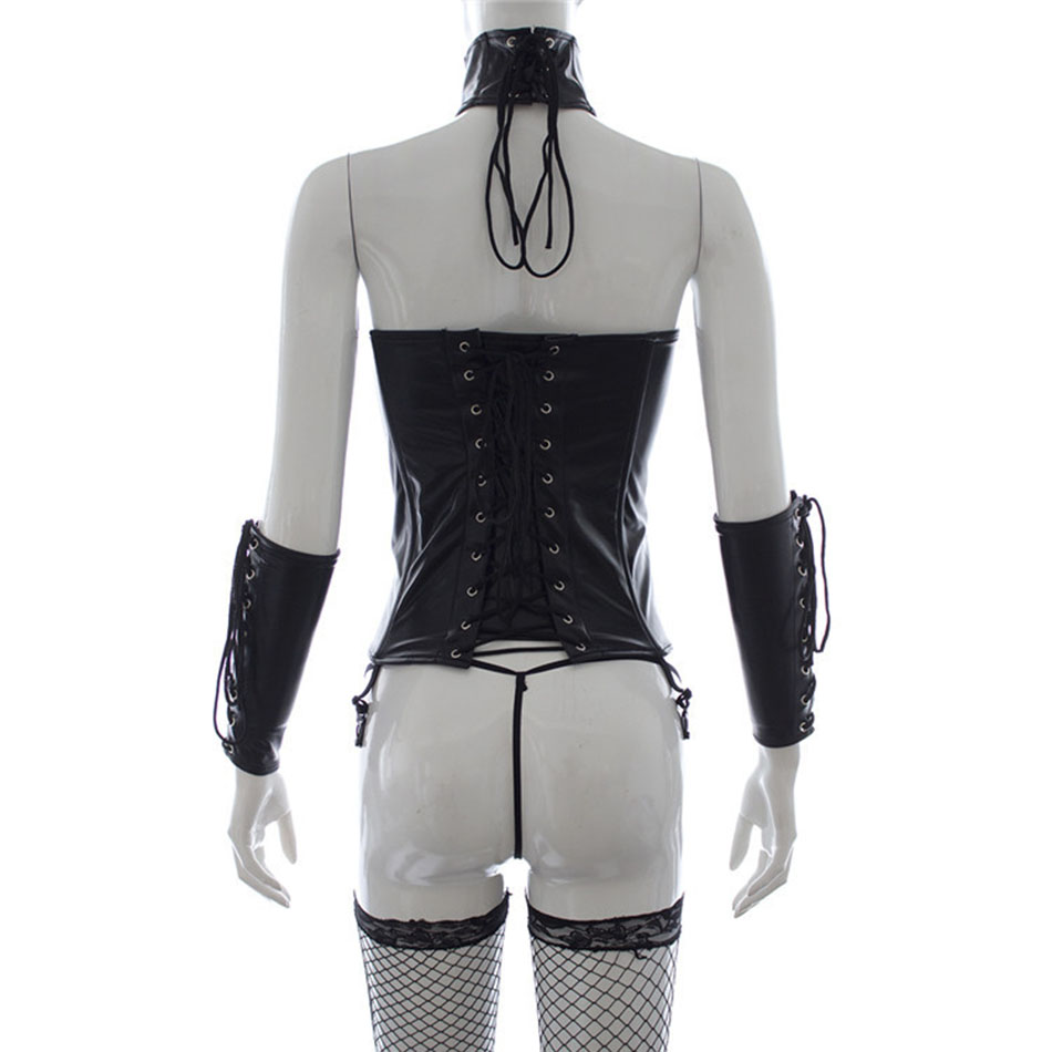 Deluxe Adult Roleplay Bondage Restraint Clothes Set Seductive Sexy Lingerie Intimate Slave Toys Sjz010 - 2