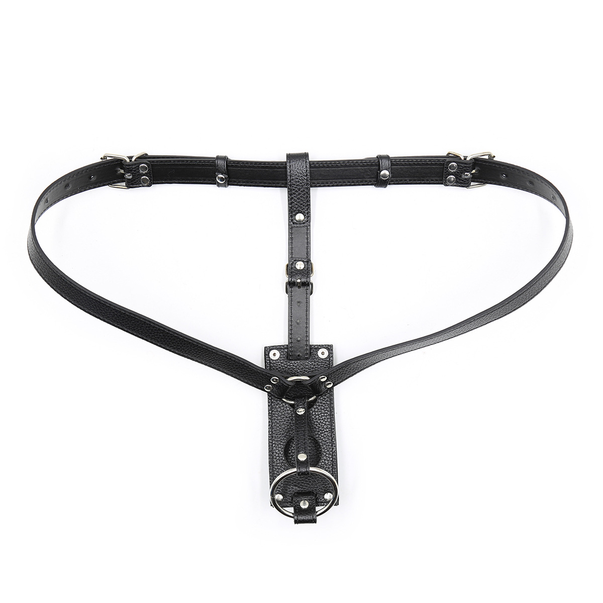 Erotic Leather Strapon Panties With Double Dildo Anal Plug For Couples Lesbians Gay Adult Bdsm Sex Toy - 4