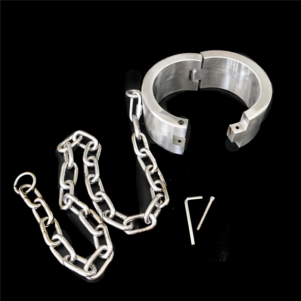7kg Stainless Steel Bdsm Collar Heavyduty Necklet Restraint Chain Adult Sex Game Toy For Couples Male Female - 3
