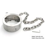 Super Heavy 7kg Stainless Steel Necklet Collar Restraint Chain Metal Bondage Neck Ring Adult Bdsm Sex Games Toy For Male Female - 3