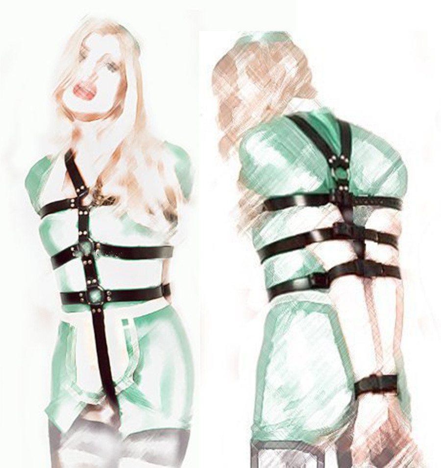 Leather Bondage Belt Set Bdsm Restraint Kit For Couples Adult Erotic Accessories Sex Toys For Women - 6