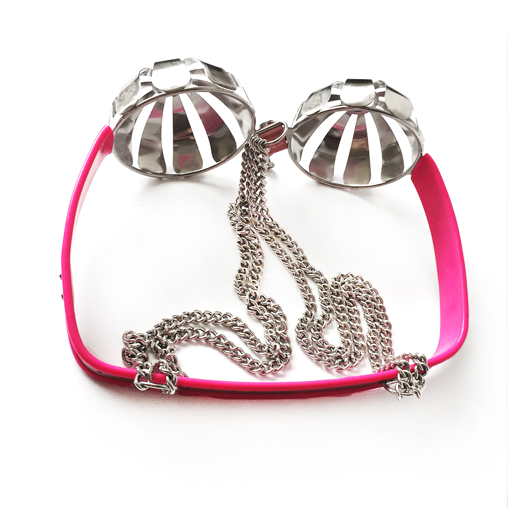 Stainless Steel Female Bondage Bra Hollow Chastity Brassiere Enhancing Couples Intimacy Games G740 - 6