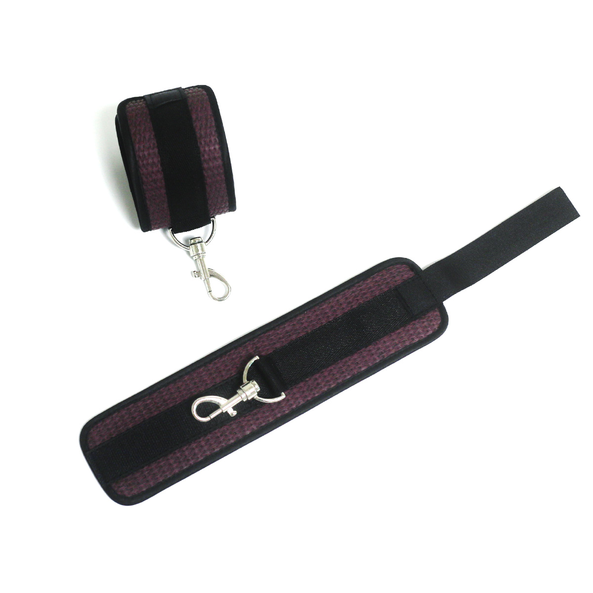 Deluxe Under Bed Bondage Restraint Kit Adjustable Leather Handcuffs And Ankle Cuffs Bdsm Fetish Role Play Toy For Adults - 2