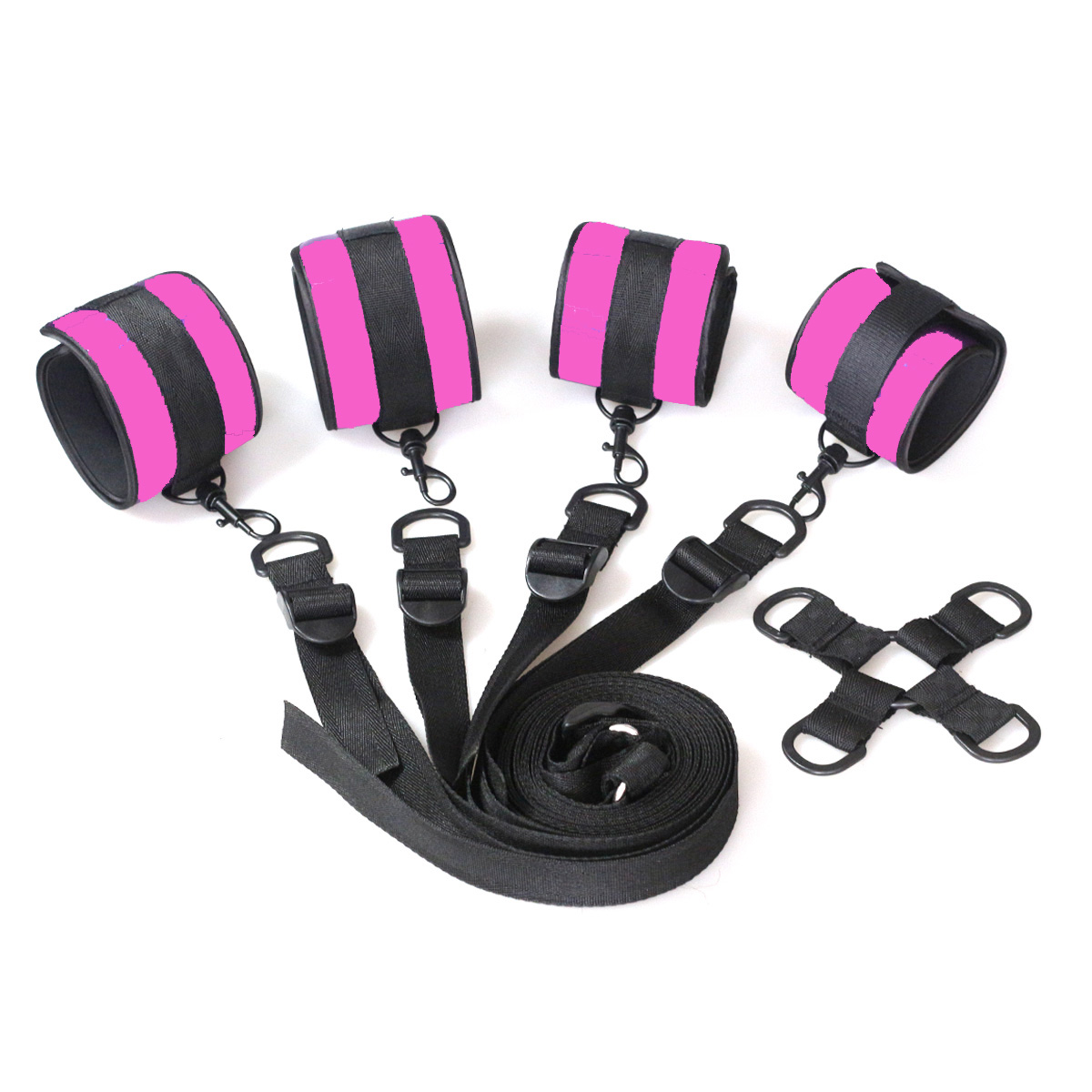 Under Bed Restraint System Bondage Bdsm Adult Games Pu Leather Handcuffs Ankle Cuffs Fetish Sex Toys For Couples - 3