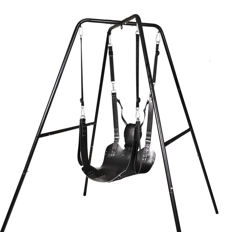Deluxe Couples Erotic Position Aid Sturdy Frame Comfort Cushion Sex Swing Toy - 5