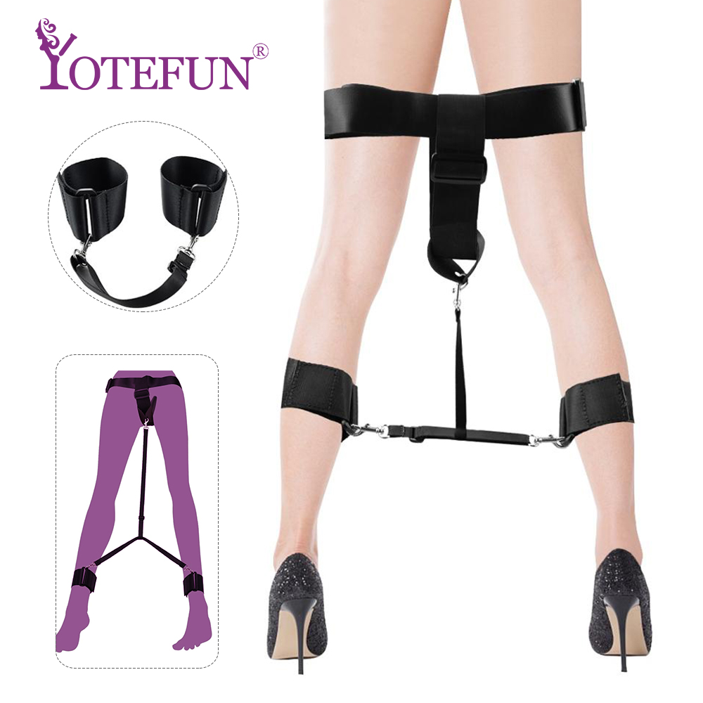 Bdsm Ankle Chain Bondage Kit For Couples Adult Erotic Game Fetish Sex Toy With Bandages And Shackles - 1