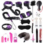 Adult Fun 22pcs Set Bed Game Play Binding Sex Games Toys For Couple Kits - 3