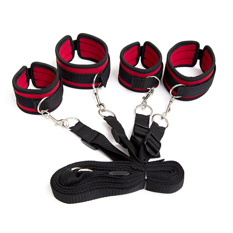Bdsm Adult Bondage Restraint System Erotic Handcuffs For Couples Wrists Ankle Cuffs Sex Toy Furniture - 1