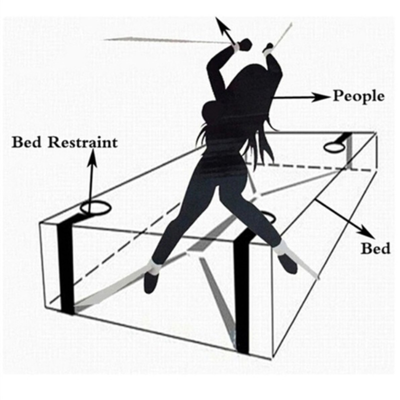 Bdsm Adult Bondage Restraint System Erotic Handcuffs For Couples Wrists Ankle Cuffs Sex Toy Furniture - 7