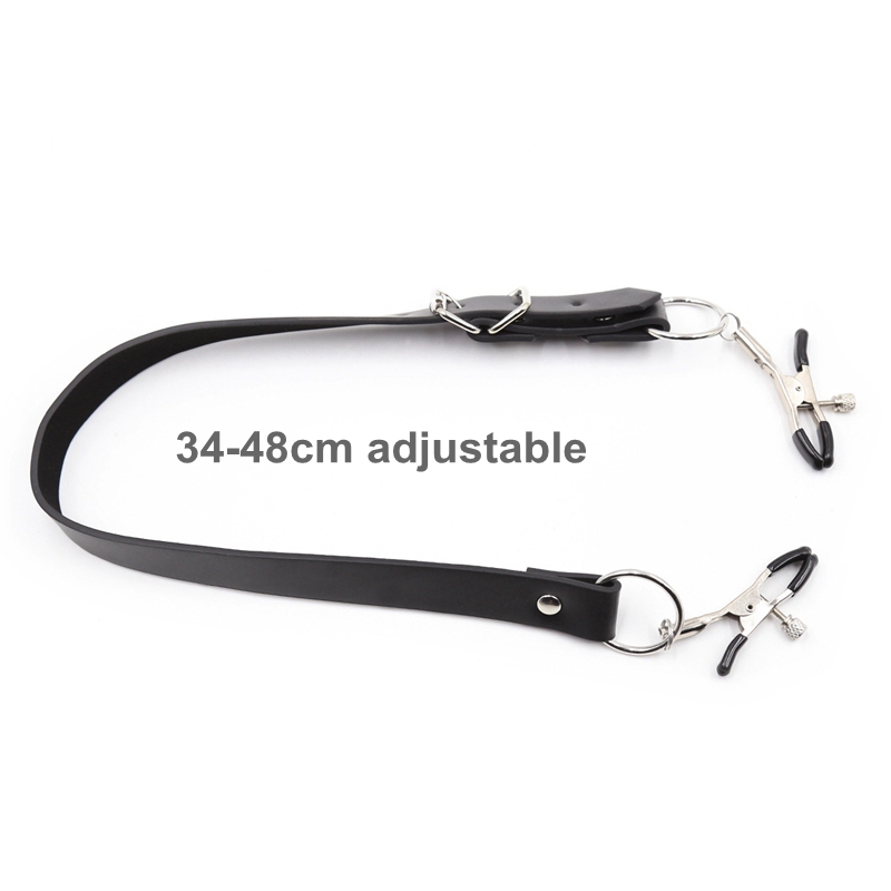 10set Pu Leather Thigh Belt Bondage Kit With Clitoral And Labia Clamps Adult Erotic Toys For Women - 7
