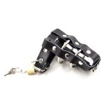Bdsm Bondage Toys Adjustable Belt Genuine Leather Chastity Device Men Wear Penis Ring Cover With Locks Adult Sex For - 2