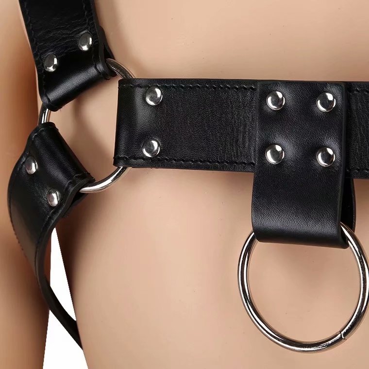 Adjustable Pu Leather Mens Bondage Harness Gay Male Adult Game Sexy Chest Body Costume Toy - 2