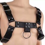 Sexy Men Bondage Harness Pu Leather Gay Male For Adult Game Adjustable Buckle Body Chest Costume Toys