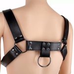 Sexy Men Bondage Harness Pu Leather Gay Male For Adult Game Adjustable Buckle Body Chest Costume Toys - 2