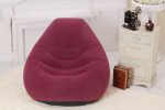 Sex Furniture Soft Flocking Single Backrest Inflatable Sofa For Relax Lounge Chairs Adult Products - 3