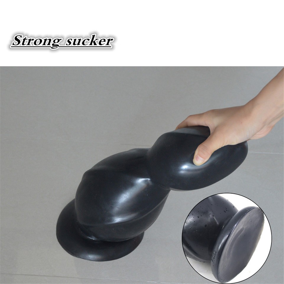 Extralarge Silicone Anal Plug With Suction Cup Prostate Massager Dildo Sex Toy For Intense Orgasm Stimulation - 5