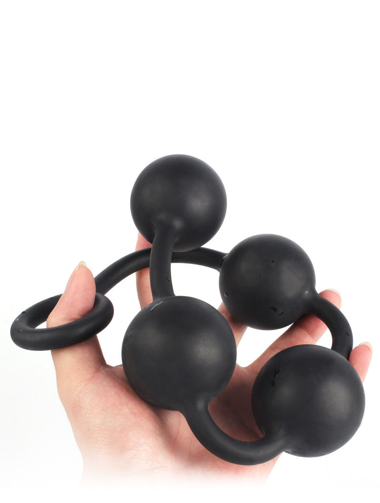 Silicone Vibrating Anal Beads Butt Plug Unisex Expander Balls Intimate Vaginal Sex Toys For Couples - 3