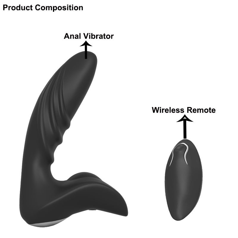 Powerful 9mode Vibrating Prostate Massager Anal Plug Remote Controlled Male Masturbator Bead Stimulation Sex Toy - 5