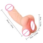 2 In 1 Realistic Dildo Anal Hollow Penis Enlarger Sleeve Pussy Soft Male Masturbator For Men Women Adult Sex Toy Couples Fw3 - 4