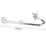 Camatech Stainless Steel Anal Bead Hook Metal Butt Plug With Anus Ball Hole Prostate Massage Gay Erotic Toy For Men - 4