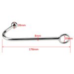 Camatech Stainless Steel Anal Bead Hook Metal Butt Plug With Anus Ball Hole Prostate Massage Gay Erotic Toy For Men - 3