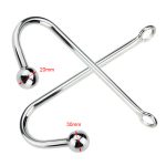 Camatech Stainless Steel Anal Bead Hook Metal Butt Plug With Anus Ball Hole Prostate Massage Gay Erotic Toy For Men - 2
