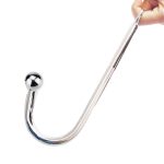 Camatech Stainless Steel Anal Bead Hook Metal Butt Plug With Anus Ball Hole Prostate Massage Gay Erotic Toy For Men