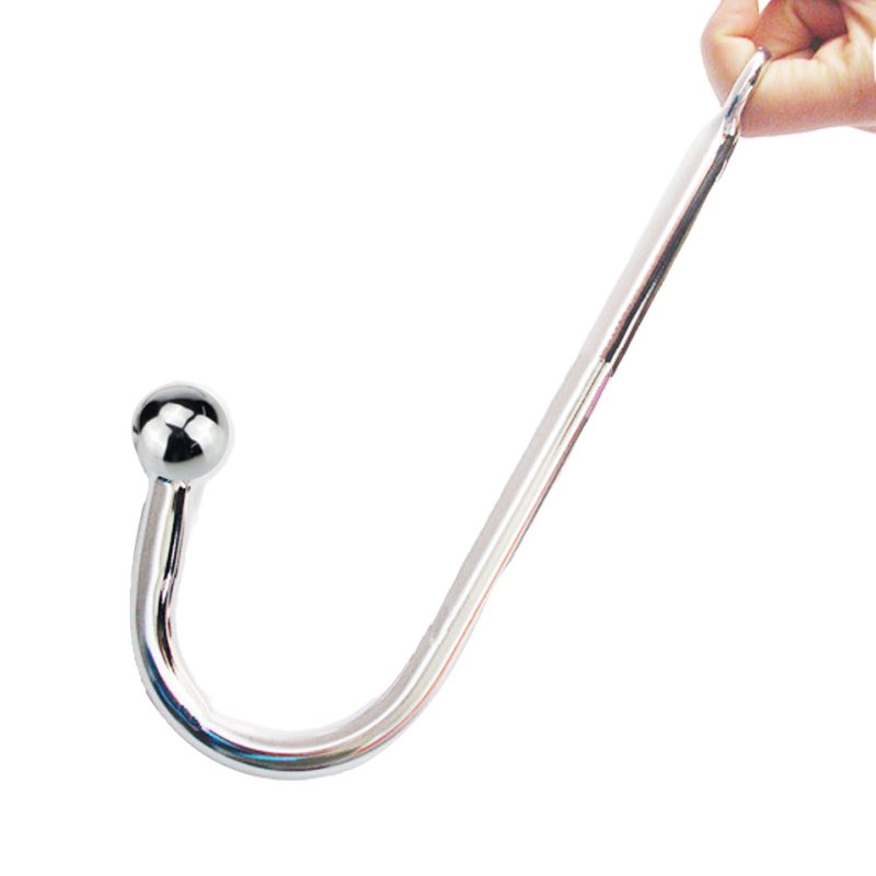 Camatech Stainless Steel Anal Bead Hook Metal Butt Plug With Anus Ball Hole Prostate Massage Gay Erotic Toy For Men