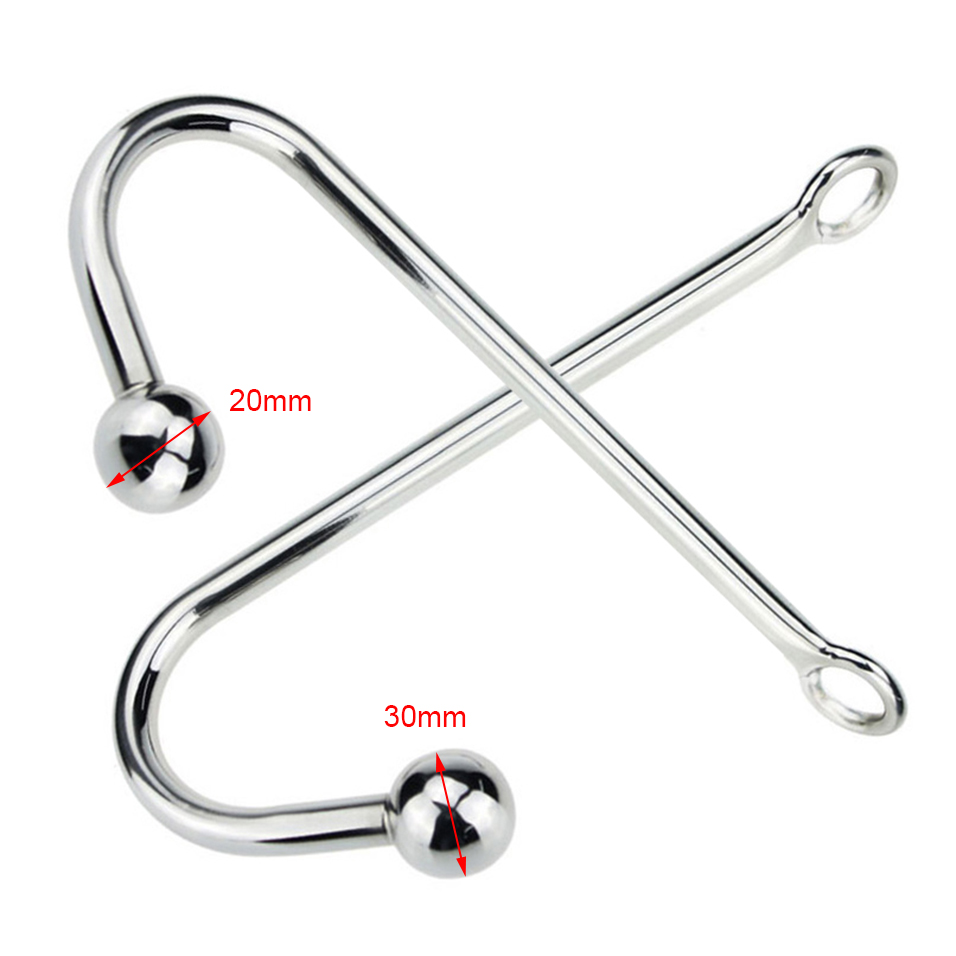 Camatech Mens Prostate Massager Stainless Steel Anal Beads Metal Butt Plug Erotic Gay Toy With Anus Ball Hole - 4