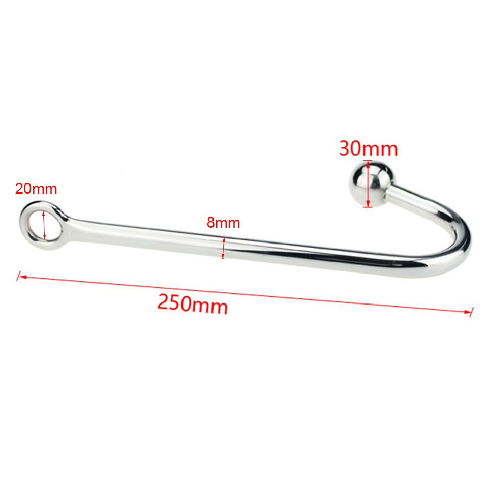 Camatech Mens Prostate Massager Stainless Steel Anal Beads Metal Butt Plug Erotic Gay Toy With Anus Ball Hole - 3