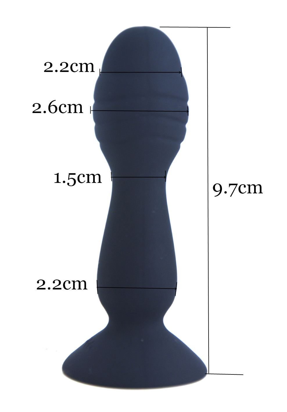 Small Unisex Silicone Anal Plug With Suction Cup For Men And Women Erotic Adult Masturbation Toy - 1