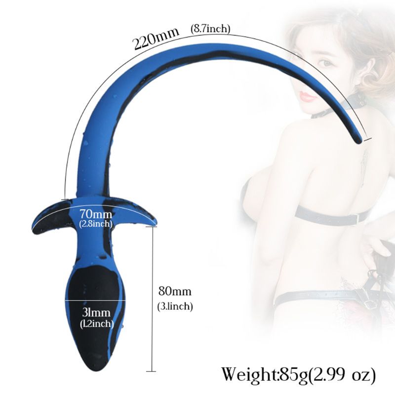 Silicone Anal Plug With Cosplay Dog Tail Couples Flirt Toy For Anus Stimulation Adult Masturbation Accessory - 1