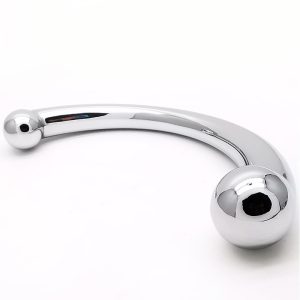 Double Stainless Steel G Spot Wand Massage Stick Metal Penis P-spot Stimulator Anal Plug Dildo Sex Toy For Women Men - 2
