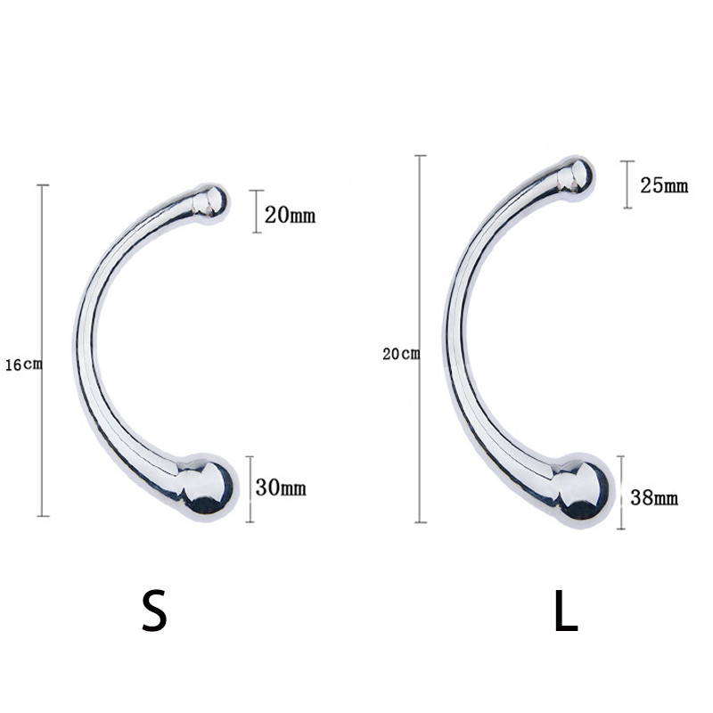 Stainless Steel Gspot Wand Pspot Stimulator Dildo Anal Plug Massage Stick Sex Toy For Men And Women - 7
