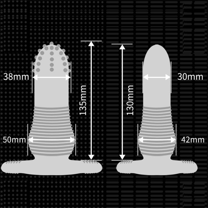 Hollow Anal Speculum Plug Flexible Dilatador Butt Plug Condom Sheath Safer Adult Sex Toy For Men - 7