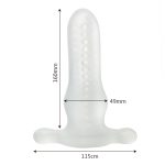 Hollow Anal Plug Soft Butt Prostate Massager Silicone Male Penis Dildo Insert Design Sex Toys For Women Men Gay - 6
