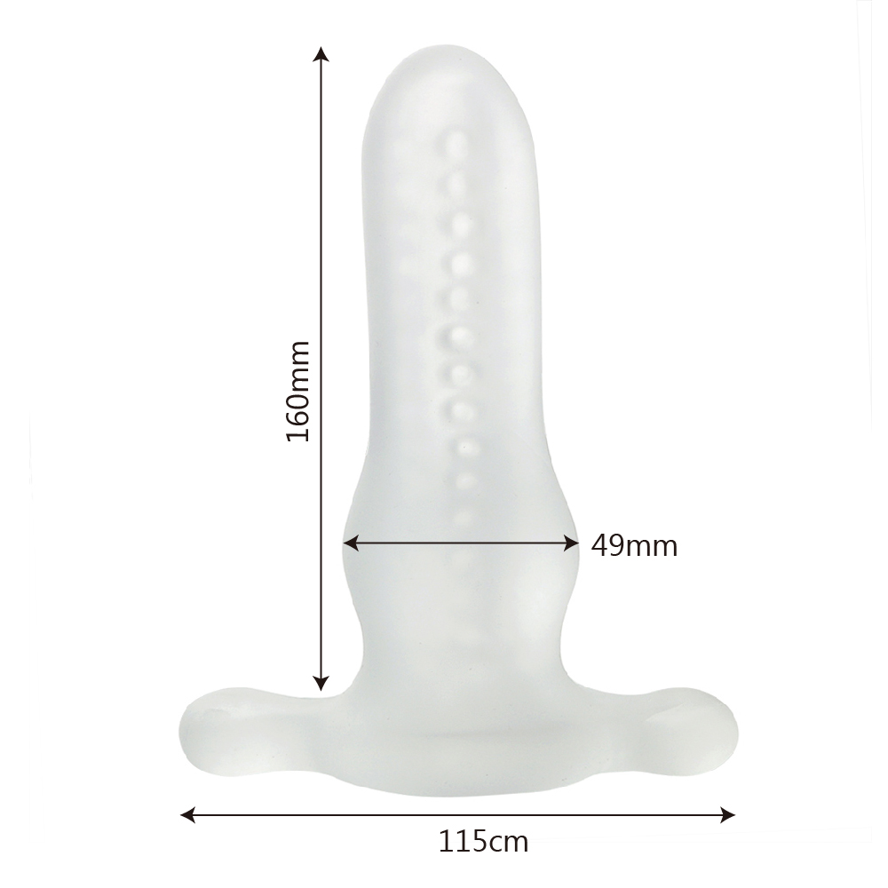 Silicone Hollow Anal Plug With Prostate Massager Soft Dildo Insert For Men Women Gay - 3
