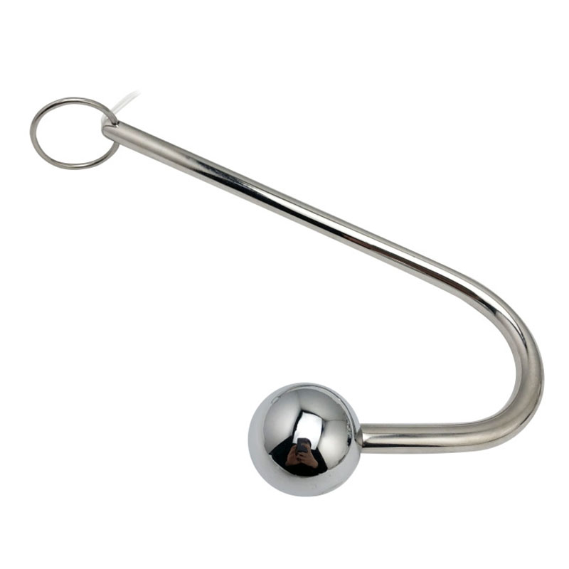 Stainless Steel Electro Shock Anal Hook Prostate Massager Unisex Sex Toy For Pleasure Stimulation - 6