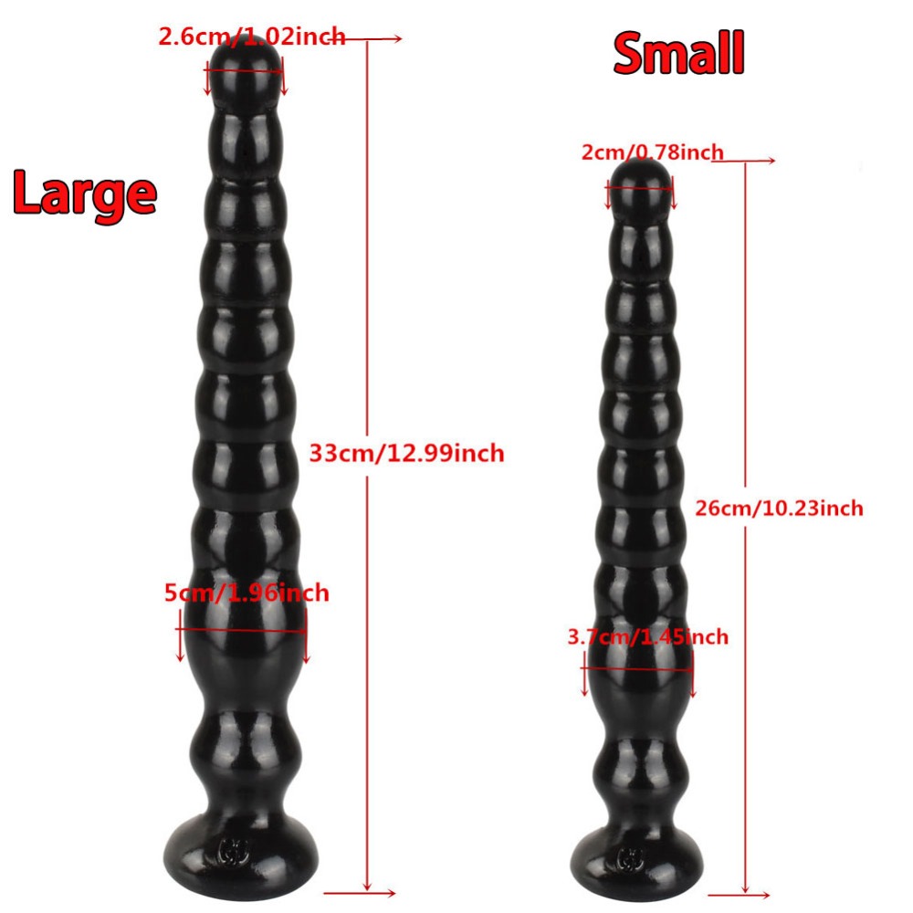 Large Long Anal Beads Ball Butt Plug Gspot Prostate Massager Dilatator Sex Toy For Women Men Gay - 2