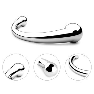 304 Stainless Steel G-spot Wand Massage Stick Pure Metal Penis P-spot Stimulation Anal Plug Dildo Sex Product For Women Men Gay