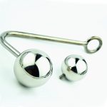 Anal Hook Sex Toys 2 Replaceable Balls Stainless Steel Butt Plug Bandage - 2