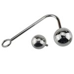 Anal Hook Sex Toys 2 Replaceable Balls Stainless Steel Butt Plug Bandage