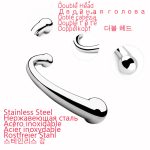 Double Head Stainless Steel G Spot Wand Butt Massage Stick Metal Penis P-spot Stimulator Anal Plug Dildo Sex Toy For Women Men - 5