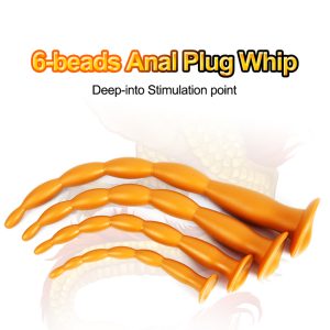 Super Long Silicone Anal Bead Large Butt Plug Prostate Massage Anus Big Adult Erotic Sex Toys For Men Woman - 2