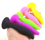 Fluorescent Silicone Anal Plug Mini Butt Sex Products G Spot Stimulate Masturbator Suction Dildo Shop - 3