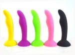 Fluorescent Silicone Anal Plug Mini Butt Sex Products G Spot Stimulate Masturbator Suction Dildo Shop - 2
